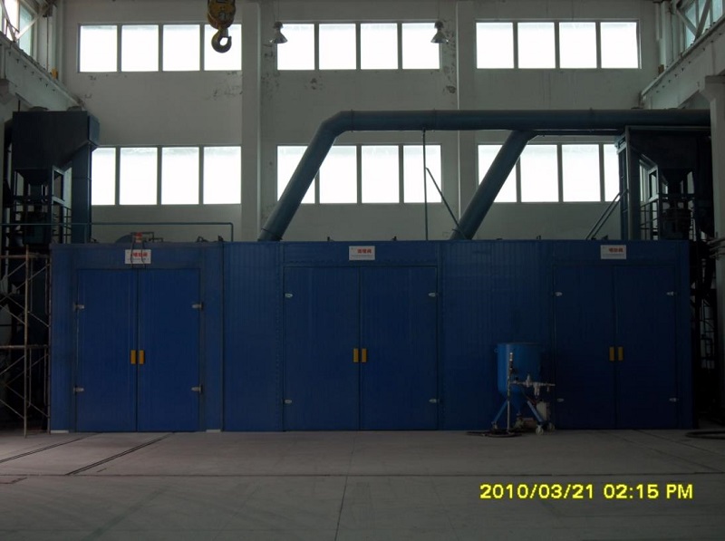 环保型自动回收式喷砂房